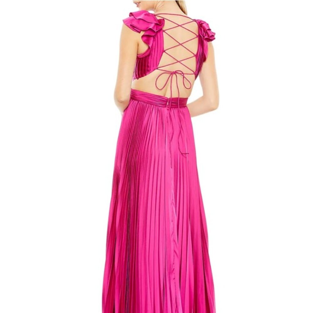 Magenta cut out gown
